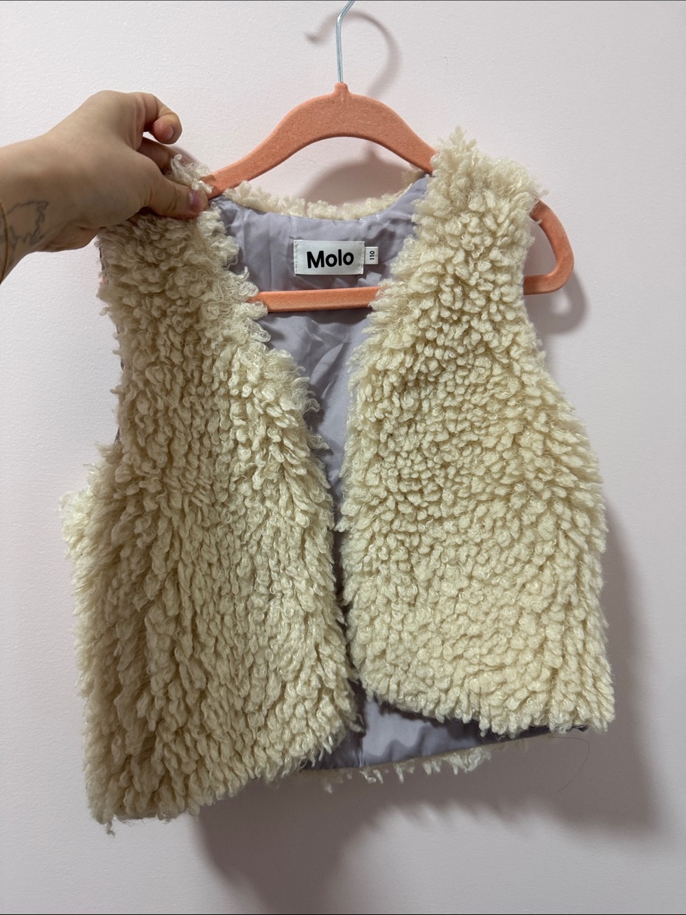 Molo Ivory Sherpa Vest